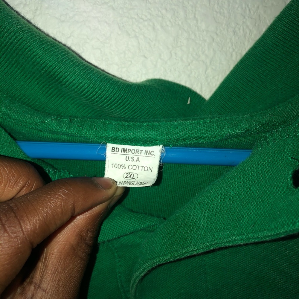 Green polo made shirt